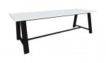 Rectangular Conference Table with Steel Frame - 30 Tall