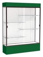 Tall Glass Display Case with Lights -  60 x 80