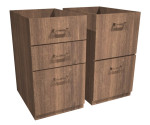 Cherryman Pair of 2 & 3 Drawer Pedestals