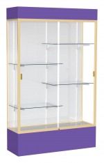 Glass Display Case with Lights -  48 x 80