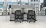 2 Person Call Center Cubicle with Power