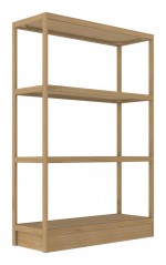 Wood Shelving Unit - 48 x 72