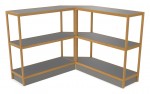 Corner Shelving Unit - 93 x 50