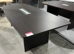 8' Boat Shape Conference Table in Espresso