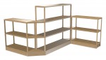 Large Wood Shelving Unit - 145 x 72