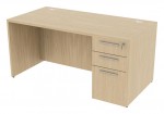 Rectangular Desk with Drawers