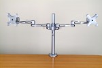 Desk Mount Dual LCD Monitor Arms Clamp