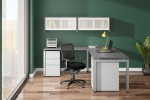 L Shaped Desk with Hutch