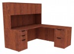 L Shaped Desk with Hutch