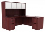 L Shaped Desk with Hutch