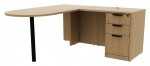 L Shaped Peninsula Desk