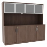 Credenza Cabinet with Hutch