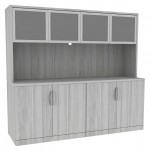 Credenza Cabinet with Hutch