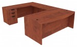 Bow Front U Shaped Desk