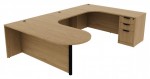 U Shaped Peninsula Desk