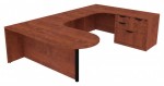 U Shaped Peninsula Desk