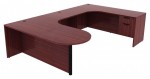 U Shaped Peninsula Desk