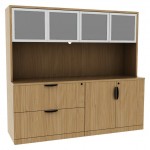 Storage Credenza with Hutch