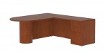 L Shaped Peninsula Desk with Drawers