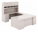 U Shaped Desk with Hutch