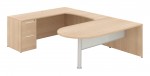 U Shaped Peninsula Desk