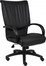 Black High Back Conference Room Chair with Arms