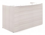 Reception Desk with White Glass Transaction Counter