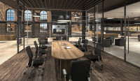 Racetrack Conference Table and Chairs Set