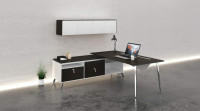 Modern L Shaped Desk with Storage