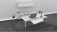 Modern Rectangular Desk with Storage