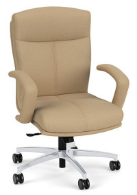 Leather Mid Back Conference Room Chair