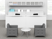 2 Person Reception Desk with Storage