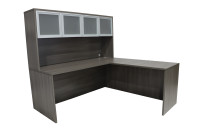 L Shaped Desk with Hutch