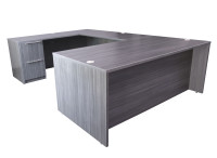 U Shaped Desk with Drawers