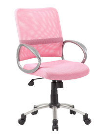 Pink Mesh Back Office Chair