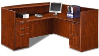 Reception Desk with L Return and Drawers