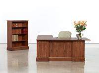 L-Shape Heritage II Series Desk with Bookshelf