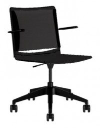 Splash Copper Mesh Office Task Chair w/ Black Poly Seat