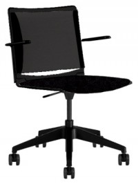 Black Copper Mesh Office Task Chair w/ Black Seat
