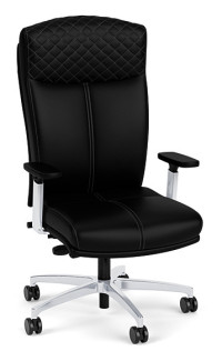 Leather Diamond Stitch Executive Office Chair