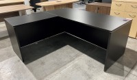 L-Shaped Desk with Cable Grommets