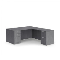 L Shaped Computer Desk with Drawers