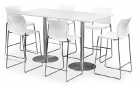 Rectangular Conference Table and Chairs Set