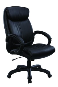 Black Leather Conference Room Chair