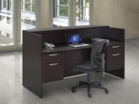 Reception Desk Shell with Hanging Drawers