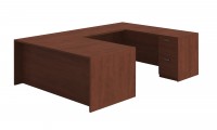 U Shaped Desk with Drawers