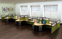 12 Person Modular Cubicle Desk System