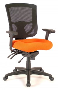 Mid Back Orange Office Chair