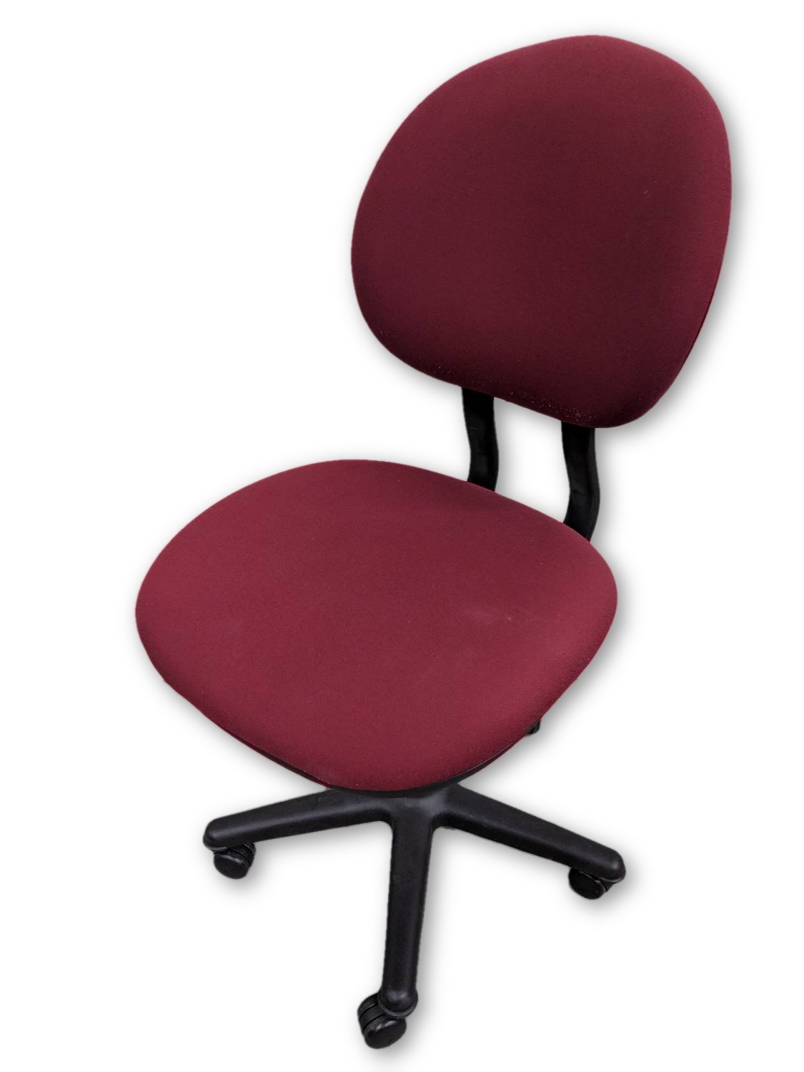Steelcase Red Rolling Office Chair without Arms | Madison Liquidators