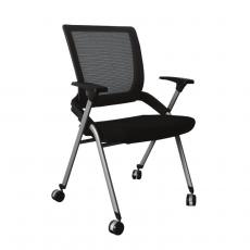 Mesh Back Nesting Chair with Arms